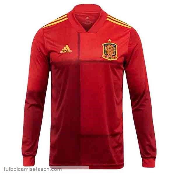 Camiseta España 1ª Manga Larga 2020 Rojo